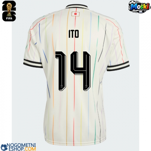 Moški Nogometni dresi Japonska Junya Ito #14 Gostujoči SP 2026 Kratek Rokav